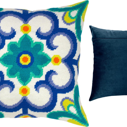 Needlepoint Pillow Kit "Portuguese ornament"
