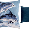 Needlepoint Pillow Kit "Dolphins"