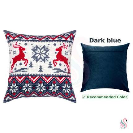 Needlepoint Pillow Kit "Deer Pattern"