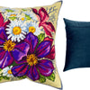 Needlepoint Pillow Kit "Clematis Flowers"