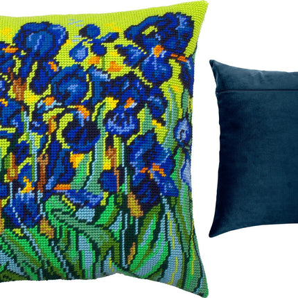 Needlepoint Pillow Kit "Irises"
