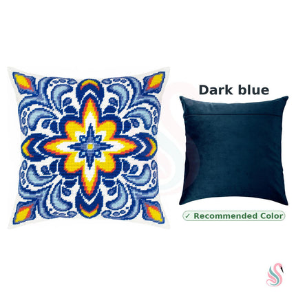 Needlepoint Pillow Kit "Fire and ice"