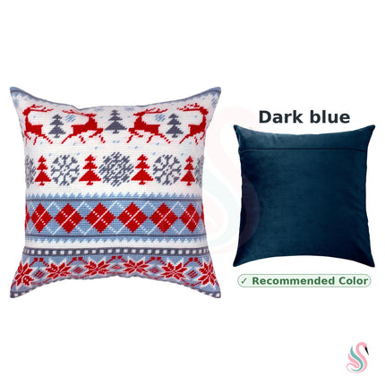Needlepoint Pillow Kit "Winter Deer"