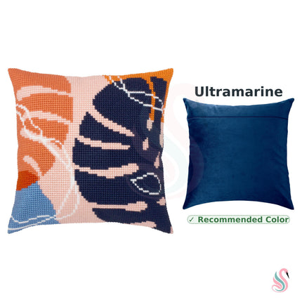Cross Stitch Pillow Kit "Monstera"