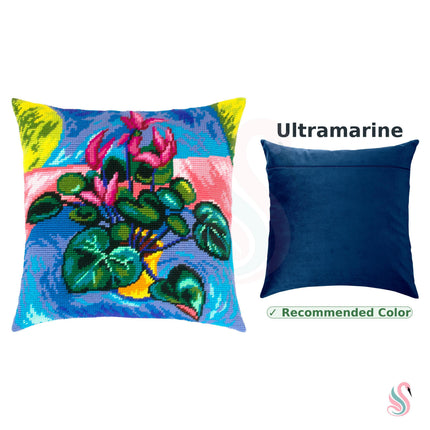 Needlepoint Pillow Kit "Cyclamen"