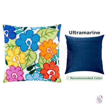 Cross Stitch Pillow Kit "Summer Flowers"
