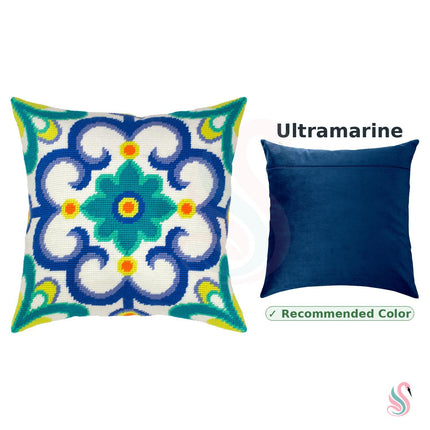 Needlepoint Pillow Kit "Portuguese ornament"