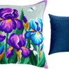 Needlepoint Pillow Kit "Blue Irises"