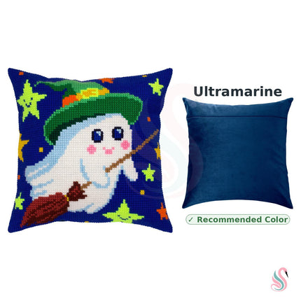 Cross Stitch Pillow Kit "A little ghost"