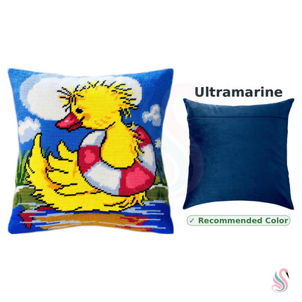 Needlepoint Pillow Kit "Duckling the Sailor"