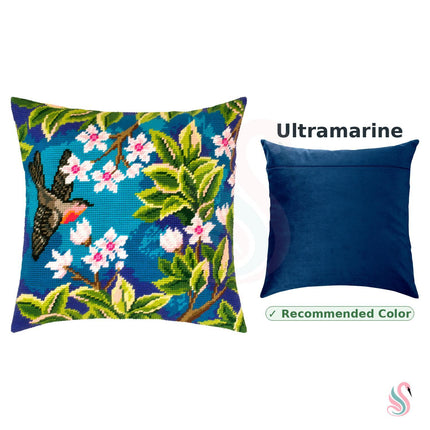 Needlepoint Pillow Kit "Redstart. Tree"