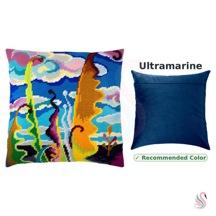 Needlepoint Pillow Kit "Abstract Sky"