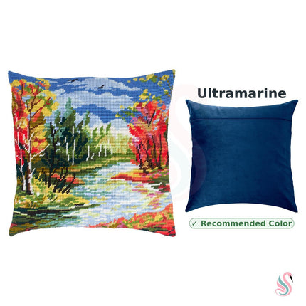 Needlepoint Pillow Kit "Rubies of Autumn"