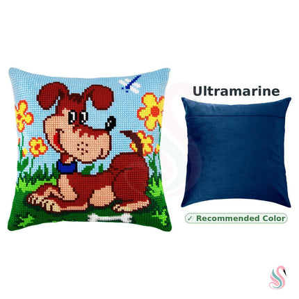 Cross Stitch Pillow Kit "Watchdog"