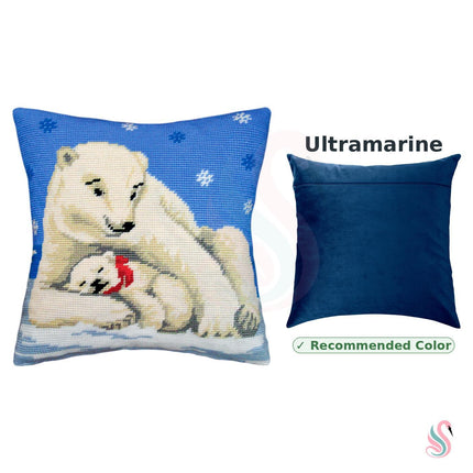 Needlepoint Pillow Kit "Polar Bears"