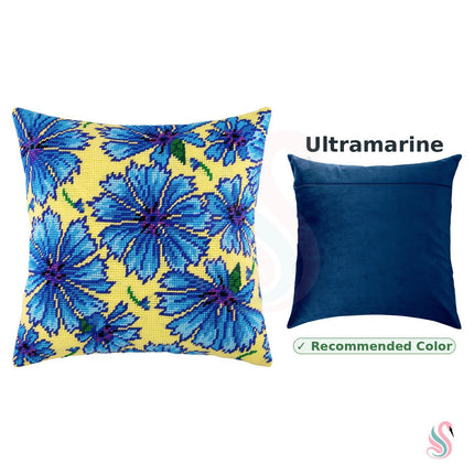 Needlepoint Pillow Kit "Cornflowers"