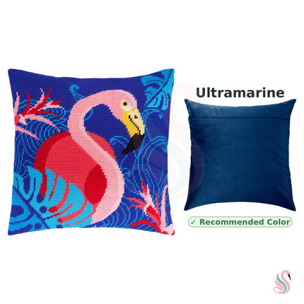Needlepoint Pillow Kit "Flamingo"