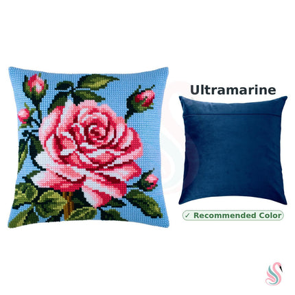 Cross Stitch Pillow Kit "Rose"