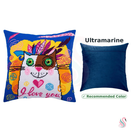 Needlepoint Pillow Kit "Beloved Cat"