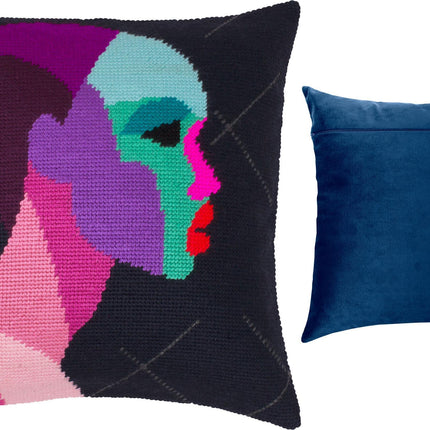 Needlepoint Pillow Kit "Mysteriousness"