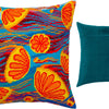 Needlepoint Pillow Kit "Jellyfish at Sunsetting"