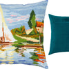 Needlepoint Pillow Kit "Regatta at Argenteuil"