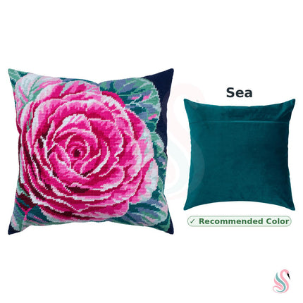 Needlepoint Pillow Kit "Ornamental Cabbage"