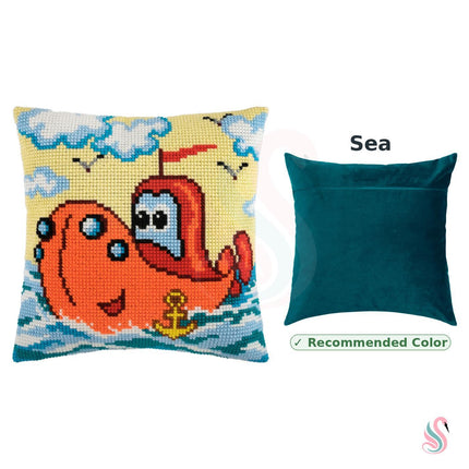 Cross Stitch Pillow Kit "Submarine"