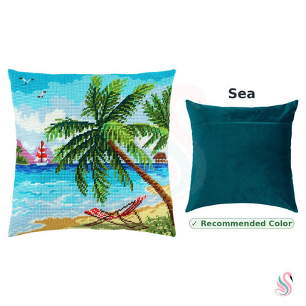Needlepoint Pillow Kit "Seychelles"