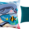 Cross Stitch Pillow Kit "Dolphin"