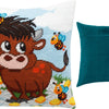 Needlepoint Pillow Kit "Bull Calf"