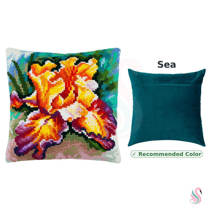 Cross Stitch Pillow Kit "Iris"