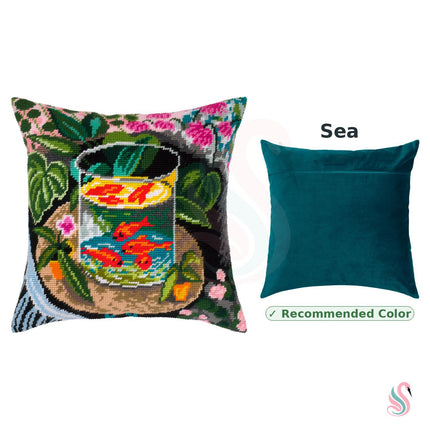Needlepoint Pillow Kit "Goldfish"