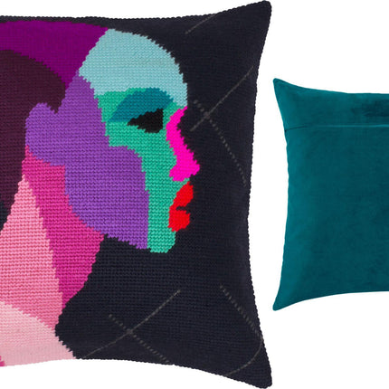 Needlepoint Pillow Kit "Mysteriousness"
