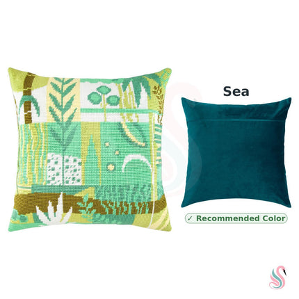 Needlepoint Pillow Kit "Bamboo"