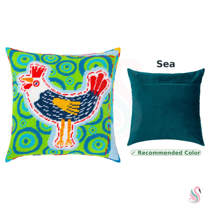 Needlepoint Pillow Kit "Rooster"
