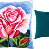 Cross Stitch Pillow Kit "Pink Rose"