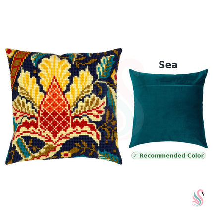 Cross Stitch Pillow Kit "Windrush. Hazelnut"