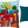 Cross Stitch Pillow Kit "Italian Town"