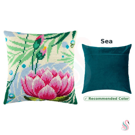 Cross Stitch Pillow Kit "Lotus"