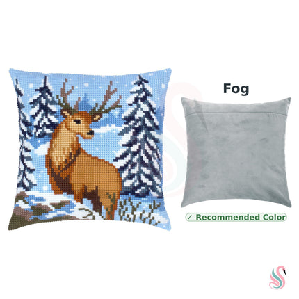 Cross Stitch Pillow Kit "Winter deer"