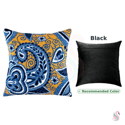 Needlepoint Pillow Kit "Azure and Gold"