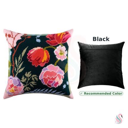 Needlepoint Pillow Kit "Night Flowers"