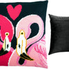 Needlepoint Pillow Kit "Two Flamingos"