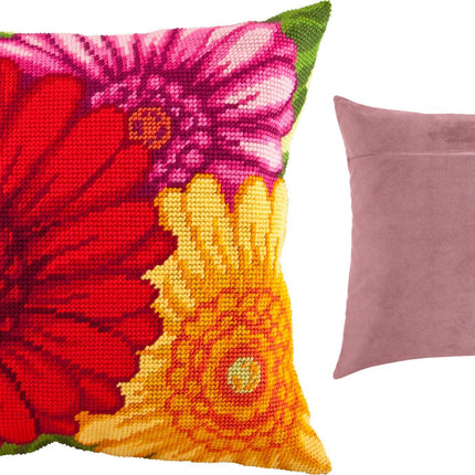 Needlepoint Pillow Kit "Gerbera"