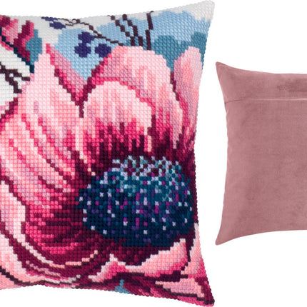 Cross Stitch Pillow Kit "Winter Rose"