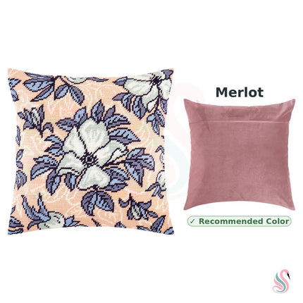 Needlepoint Pillow Kit "Dog rose"