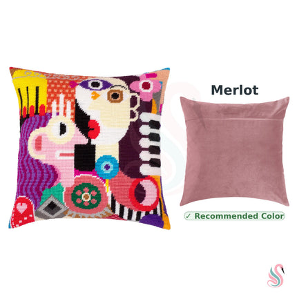 Needlepoint Pillow Kit "Radiant Women in Abstract"