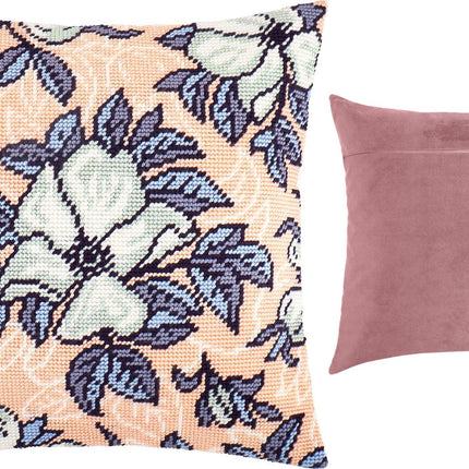 Needlepoint Pillow Kit "Dog rose"