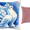 Needlepoint Pillow Kit "White Pigeon"